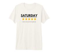 Saturday Would Recommend Five Yellow Stars Funny Office Premium T-Shirt