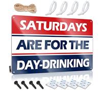 Saturdays Are For The Day-drinking Tin Plate Sign For Sarcastic Wall Decor