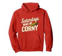 Saturdays Make Me Corny - Funny Nebraska Pullover Hoodie