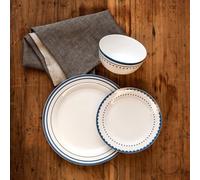 Saturn 12 Piece Blue Dinner Set | Avie