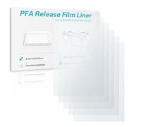 Saturn 4 Ultra PFA Release Liner Film 5PCS 273x176mm Compatible with Elegoo Saturn 2/3/4/4 Ultra/4 Ultra 16K Resin 3D Printers,0.127mm Thickness,High Light Transmittance & High Speed Printing