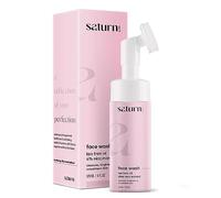 Saturn by GHC Foaming Face Wash With Built-In Brush For Acne Prone & Oily Skin, Powered With Aloe Vera, Tea Tree Extracts, Vitamin C & Rose Petals, 120 Ml (Pack Of 1)
