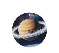 Saturn Car Air Freshener - Hanging Car Fragrance Diffuser with Durable Scent for Cars, Homes & More, 4-piece set