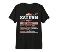 Saturn Facts - Space Saturn Planet Premium T-Shirt