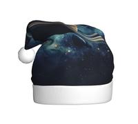 Saturn Festive Christmas Hats for Adults - Cozy Santa Hat for Men Women New Year Party Supplies Red