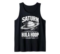 Saturn Galactic Hula Hoop Champion Space Planet Humor Tank Top