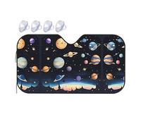 Saturn Jupiter Earth It is a car Windshield Sun Visor, which Does not take up Too Much Space and Protects The Environment Inside The car.