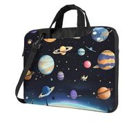 Saturn Jupiter Earth Laptop Bag 13 inch Portable Handbag, Safe Protective Inner Lining for Business Trip and Office Use