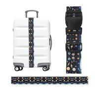 Saturn Jupiter Earth Luggage Strap-Adjustable Suitcase Belt with Buckle