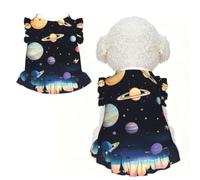 Saturn Jupiter Earth Pet Dress for Small Medium Dogs
