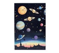 Saturn Jupiter Earth Picture puzzle.Wooden Jigsaw Puzzle for Adults, Unique Wall Art Decor Gift