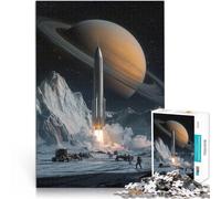 Saturn Launchteenagers Puzzles 1000 Piece Jigsaws Stress Reliever Staycation Kill time Artists Collection, Fine Art 38x26cm