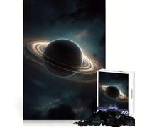 Saturn-like Planet with Glowing Rings Space Lover 1000 Piece Jigsaw Puzzle for Teenagers Logic Toy Group Play Precision Cut Thoughtful Gift (38x26cm)
