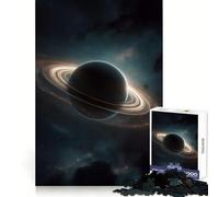 Saturn-like Planet with Glowing Rings Space Lover for Adults 1000 Piece Jigsaw Puzzle Mind Exercise Toy Family Joy Precision Cut Lovely Gift (50x75cm)