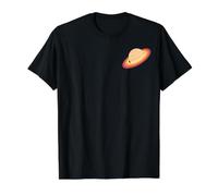 Saturn Planet Space Lover Astronomy Science Nerd Pocket Value Graphic T-Shirt, Men, Black, M