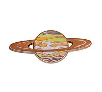 Saturn Planet Space Universe Swirling Gas 1.6" Enamel Pin, 4.06 cm, Enamel, enamel
