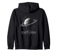 Saturn Ringed Planet Astronomy Cosmic Nebula Zip Hoodie