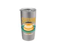 Saturn Ringed Wonder Retro Outer Space Planet Stainless Steel Insulated Tumbler