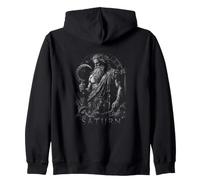Saturn Roman God Grim Reaper Sickle Mythology Zip Hoodie