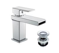 Saturn Square Waterfall Mono Basin Mixer Tap