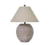 Saturn Table Lamp With Linen Shade