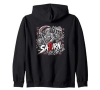 Saturn Tempus Vorat Dark Mythology Reaper Zip Hoodie