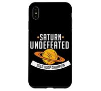 Saturn Undefeated Hula-Hoop Champion Sport Quote Space-out Case for iPhone XS Max