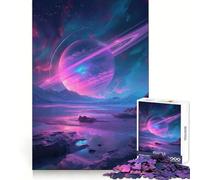 Saturn View on A Planet 1000 Piece Jigsaw Puzzle for Adults Smart Reason Toy Home Enjoy Sharp Edge Santa Wish Item (50x75cm)