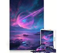 Saturn View on A Planet Puzzle for Teenagers 1000 Pieces Mind Exercise Toy Gentle Relax Design Assembly Xmas Surprise (38x52cm)