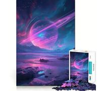 Saturn View on A Planet Puzzle for Teenagers 1000 Pieces Mind Exercise Toy Gentle Relax Design Assembly Xmas Surprise (38x52cm)