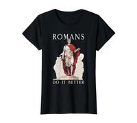Saturnalia Miracle Ancient Rome and Julius Caesar Value Graphic T-Shirt, Women, Black, L