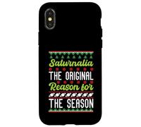 Saturnalia The Original Reason For The Season Ancient Xmas Case for iPhone X/XS