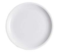 Saturnia 12 flat plates table Rome in white porcelain 23.5 cm
