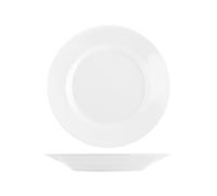 Saturnia 6 Flat Dinner Plates Tivoli In White Porcelain 26 Cm