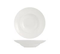 Saturnia 6 Pasta Bowls In White Porcelain 26.5 Cm