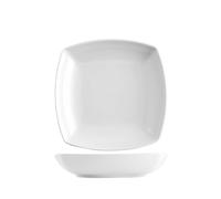 Saturnia Tokio Set Of 6 White Porcelain Deep Plates