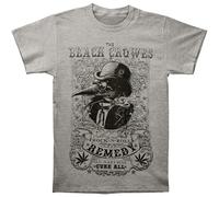 SATURNin&pd Black Crowes Men's Remedy Slim Fit T Shirt Grey M