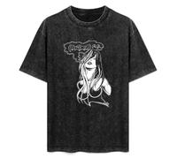 SATURNin&pd Unisex T-Shirt Vintage Hed Pe Ruca 100% Cotton Round Neck Black L