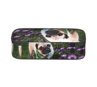 SATUSA DOD in The Garden Print High-Capacity Layered Pencil Case - Versatile, Durable, and Compact Oxford Fabric Stationery Bag