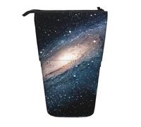 SATUSA Galaxy Universe Stars Print Pencil Case,Telescopic Pen Pouch,Portable Pencil Holder,Storage Cosmetic Bag
