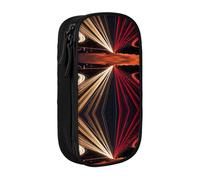 SATUSA Highway Light Print Pencil Case Coin Key Card Bag Purse Large Pen Pouch for Kids Boys School Office