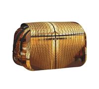 SATUSA Louvre Museum in Paris Print Pencil Case Large Capacity Pen Pouch Pencil Bag with 2 Compartments Pen Holder Organizer Stationery Bag