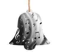 SATUSA Music Notes Print Print Personalised Wooden 1st Xmas Tree Decoration Hanging Ornament Keepsake Gifts Decorations,Christmas Atmosphere Pendant(6pcs)
