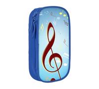 SATUSA Note Print Pencil Case Coin Key Card Bag Purse Large Pen Pouch for Kids Boys School Office