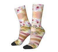 SATUSA White In The Pond Print 3d Novelty Socks Unisex Socks Deluxe Personality Short Socks 40-42cm