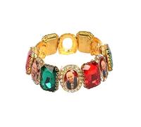 SATVIK 1 Pc Jai Guru Ji Maharaj Handmade Bracelet for Men & Women | Blood Red Beads with Guruji Swaroop | Positive Vibes Wrist Band | Return Gift