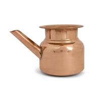 SATVIK 1Pc - Pure Copper Kalash 3 Inch - Traditional Indian Pooja Pot for Temple Use, Wedding, Housewarming & Religious Rituals - Decorative Hindu Prayer Kalash