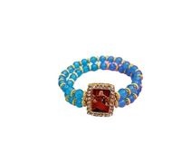 SATVIK 2 Pc Jai Double Layer Sky Blue Beaded Guruji Beads Bracelet Handmade Bracelets Jai Chhatarpur Guruji Blessing Positive Vibes Shukrana Satsang Jai Guru Ji Maharaj Wrist Band Bulk Return Gifts