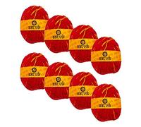 SATVIK 8 Pc Satvik Red Moli Kalawa Mouli Mauli Hindu Pooja Sacred Thread Raksha Sutra, for Home and Temple