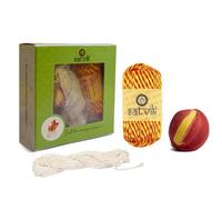 SATVIK Combo of Pooja Kalawa Set - 100% Pure Multicolor (Red&Yellow) Silk Moli & Cotton Jaenu, 2 Pcs Assorted Sacred Threads for Hindu Puja Rituals